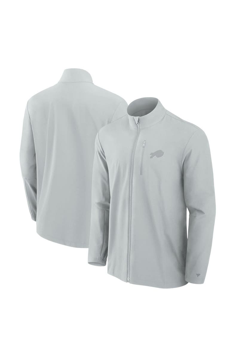 Fanatics Signature Men's Fanatics Signature Gray Buffalo Bills Front Office Woven Full-Zip Jacket, Alternate, color, Gray