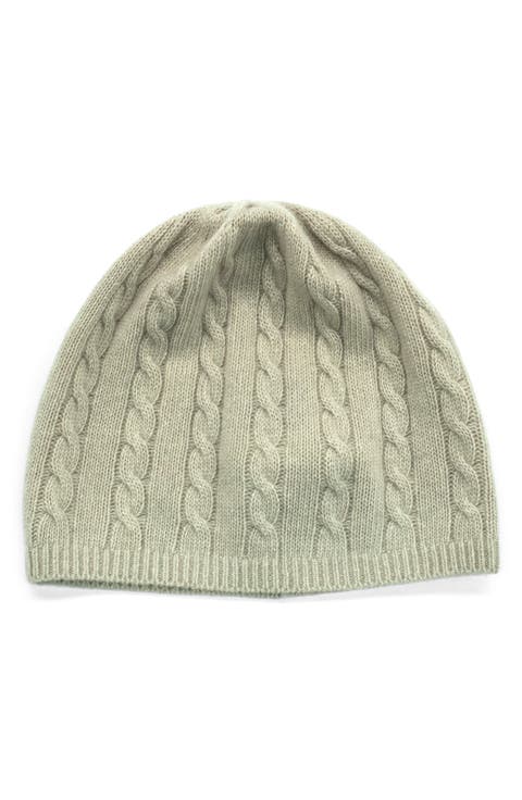 Cashmere Cable Knit Beanie