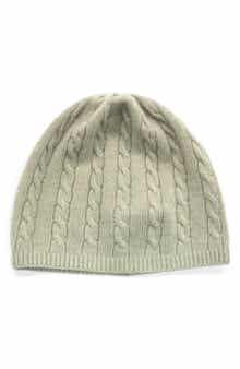 Portolano Cashmere Cable Knit Beanie