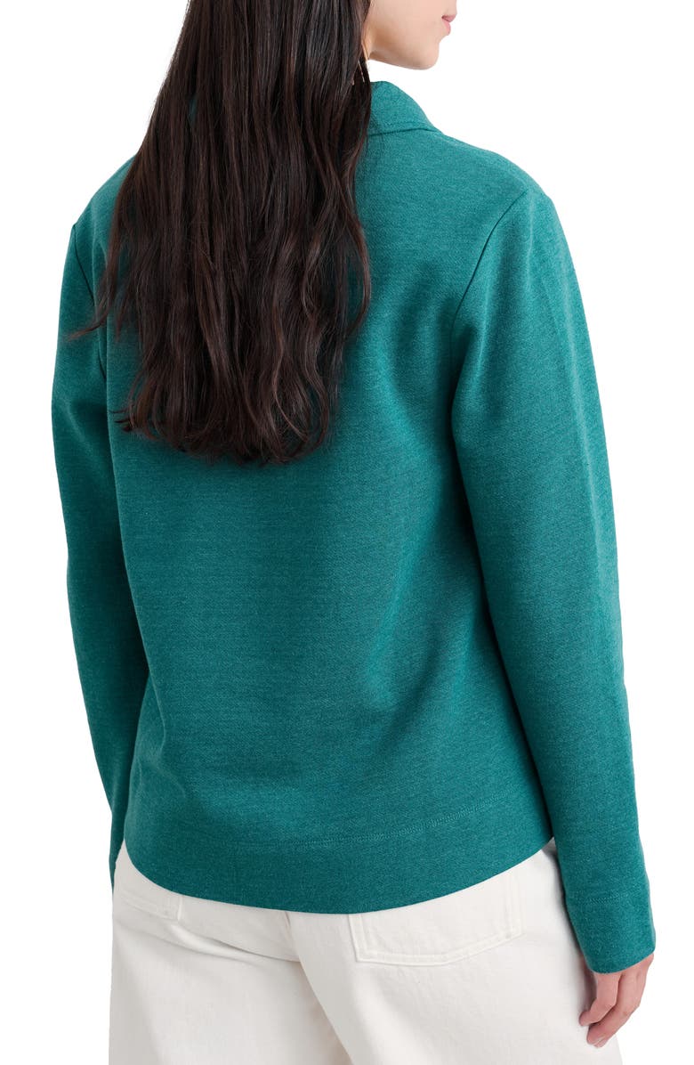 Seasalt Cornwall Clear Wing Organic Cotton Johnny Collar Sweatshirt, Alternate, color, Melange Emulsion