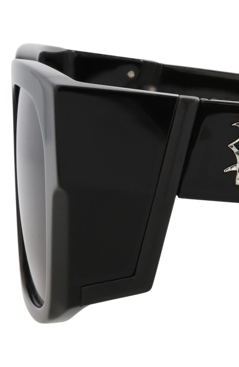 PHILIPP PLEIN 54mm Square Sunglasses, Alternate, color, Black Black Smoke