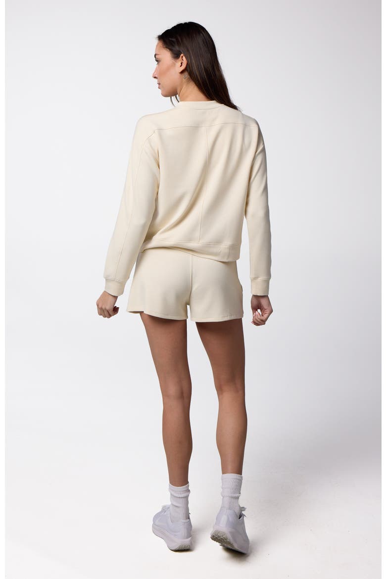Women's Active Lifestyle You Know You Play Cropped Crew Sweatshirt, Alternate, color, Ivory