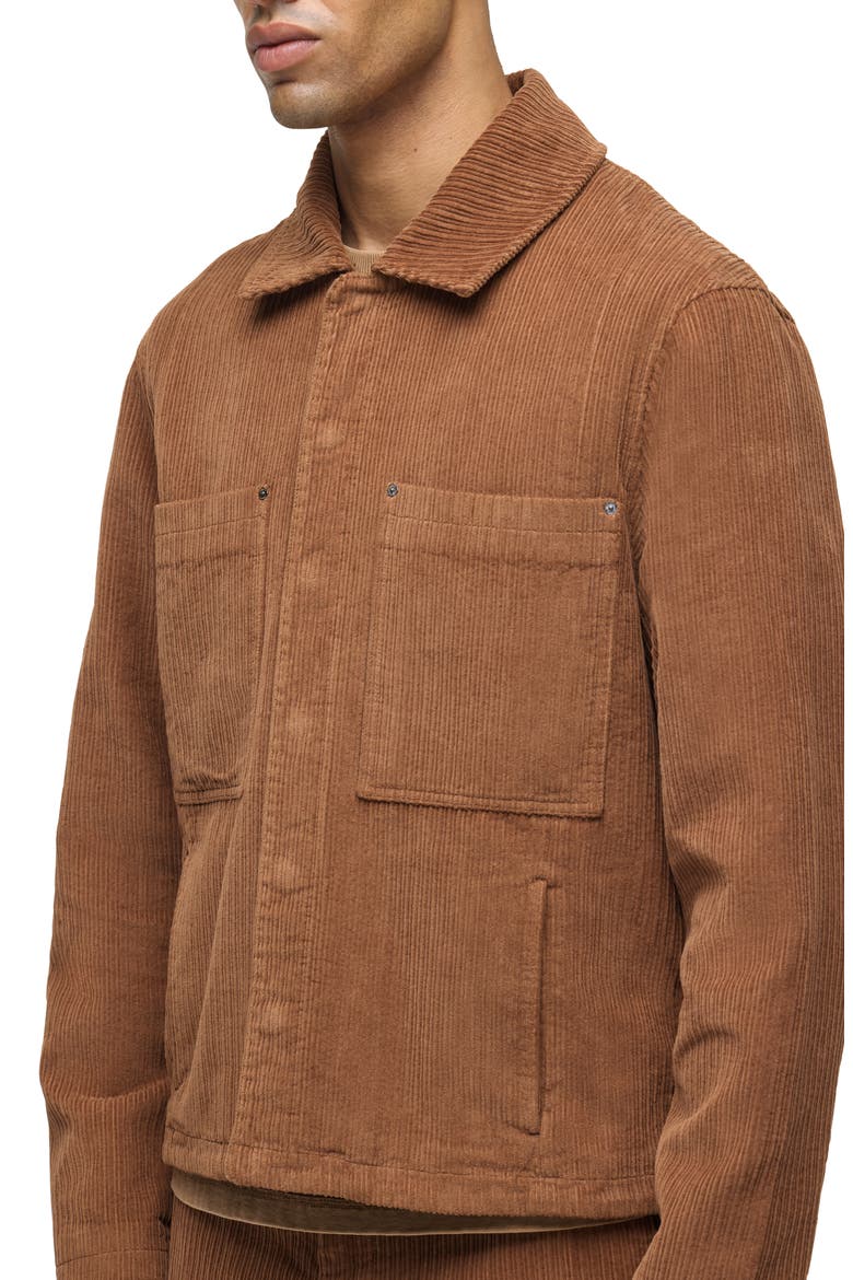 Worker Corduroy Shirt Jacket, Alternate, color, TOFFEE