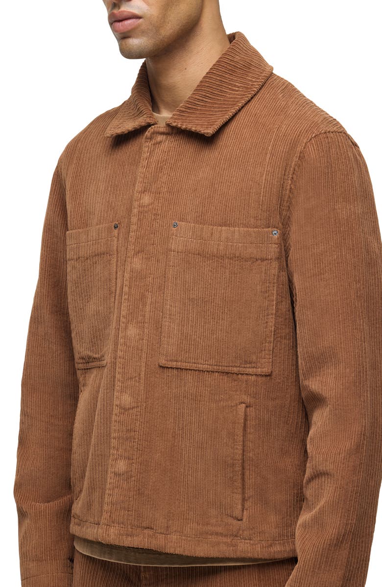 Hudson Jeans Worker Corduroy Shirt Jacket, Alternate, color, Toffee