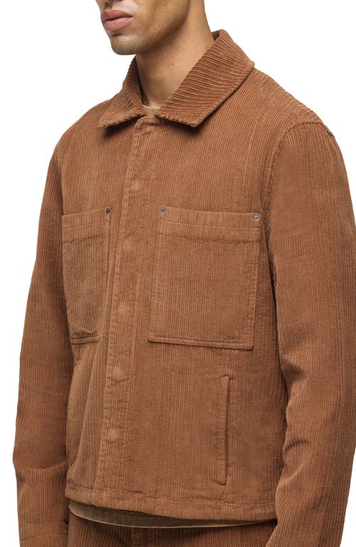 Hudson Jeans Worker Corduroy Shirt Jacket In Brown