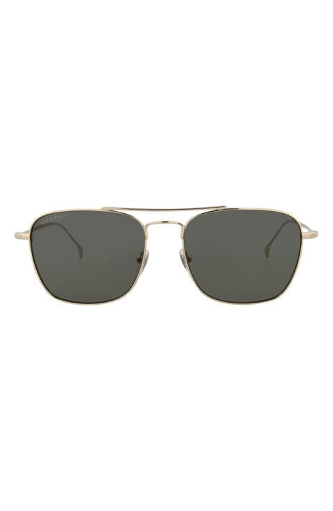 56mm Aviator Sunglasses