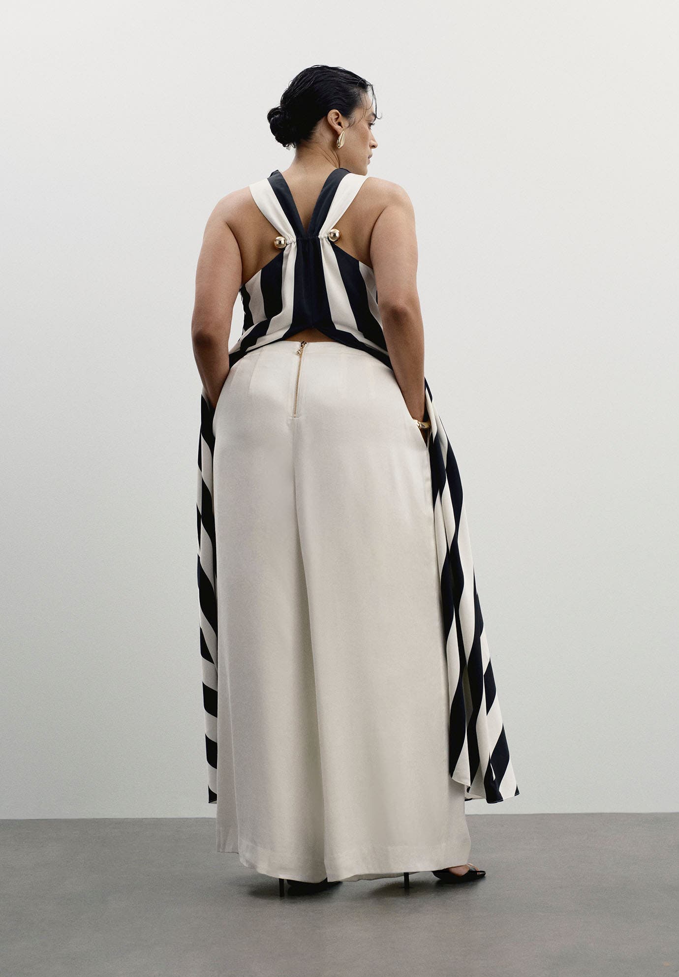 Pleated Wide-Leg Pant - image 2