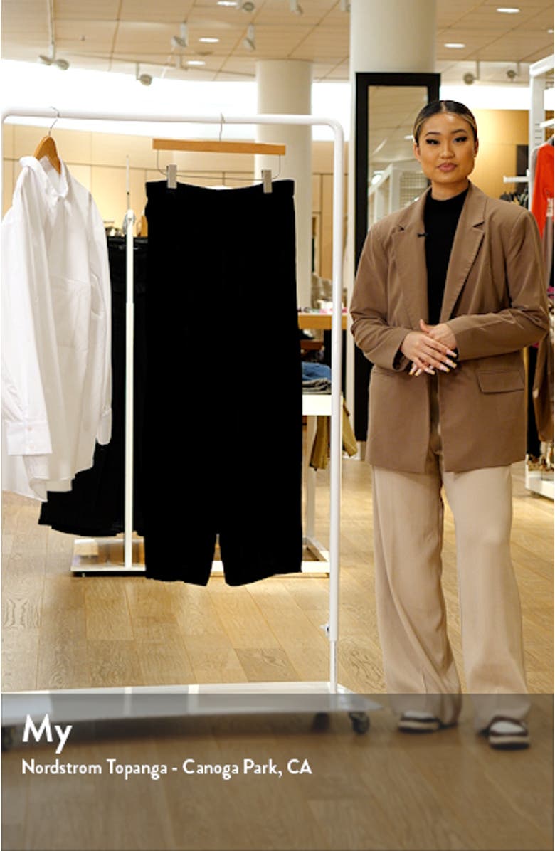 Velvet Ankle Wide Leg Pants, sales video thumbnail