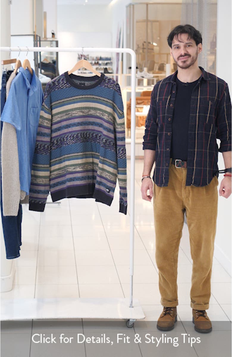 Boyer Stripe Cotton Sweater, sales video thumbnail