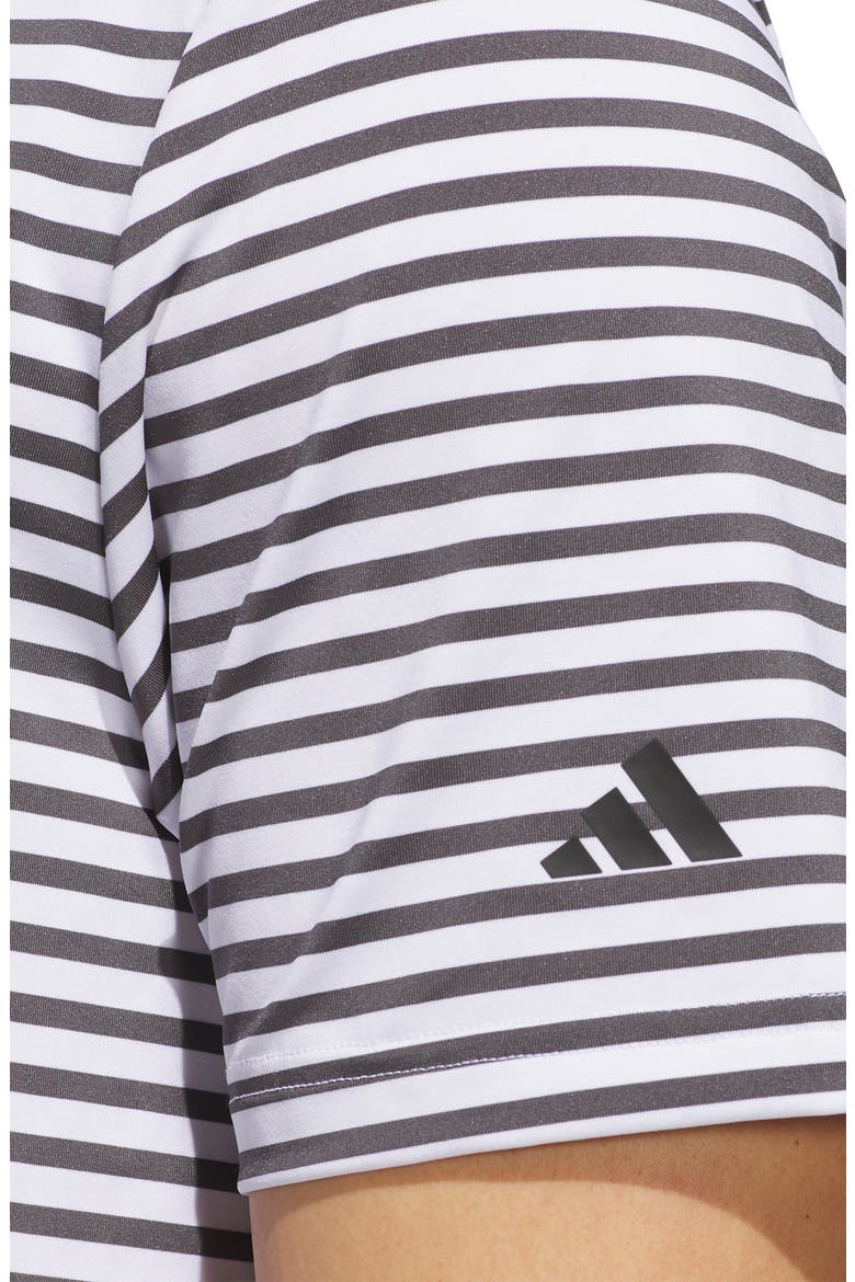 Ultimate Stripe Performance Polo, Alternate, color, WHITE/ GREY