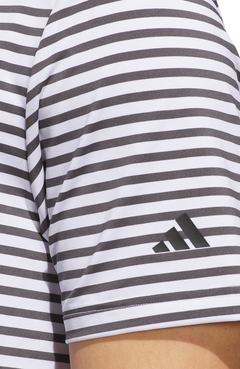 adidas Golf Ultimate Stripe Performance Polo, Alternate, color, White/ Grey