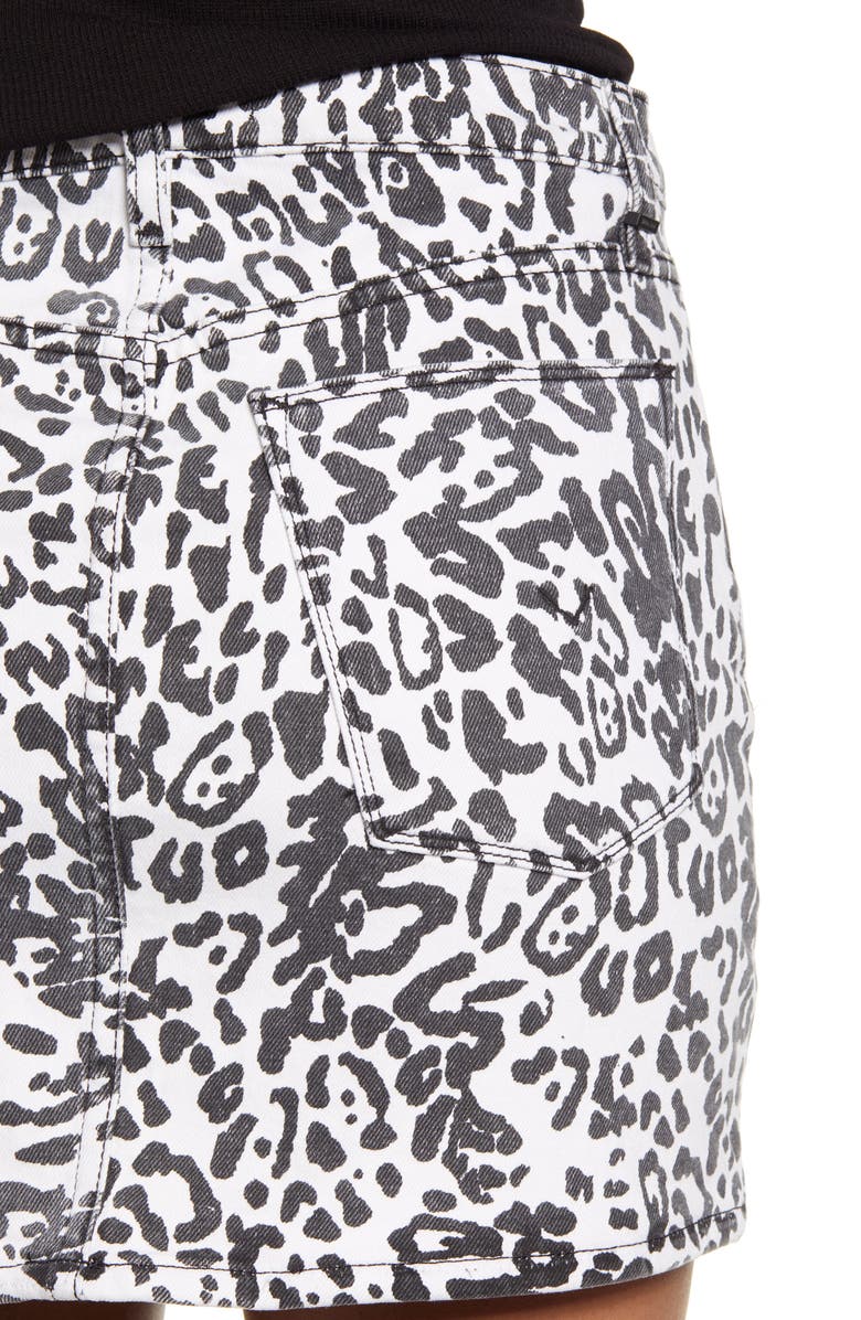 Hudson Jeans Animal Print Skirt, Alternate, color, 