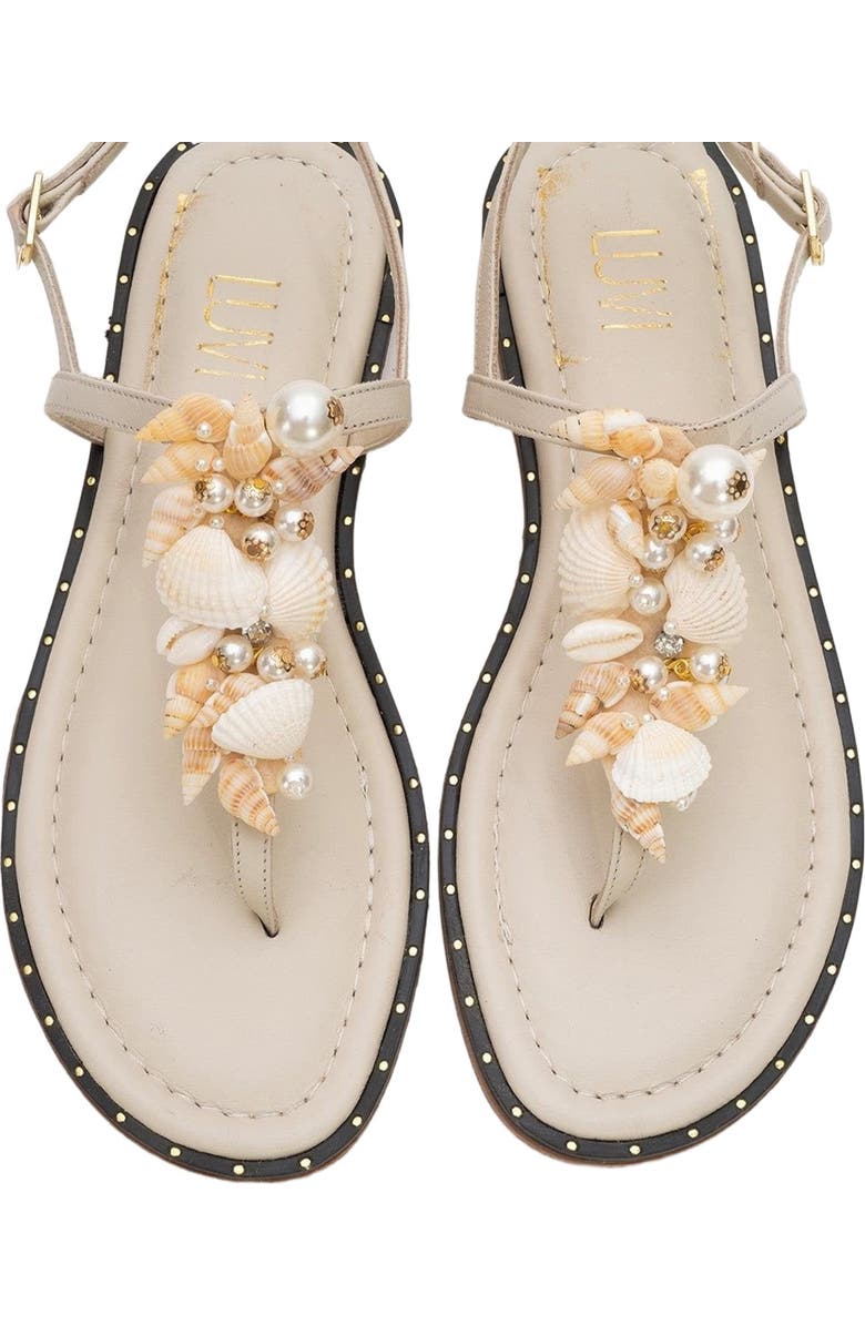 Forever & Always Shoes JOE Leather Thong Sandal, Alternate, color,