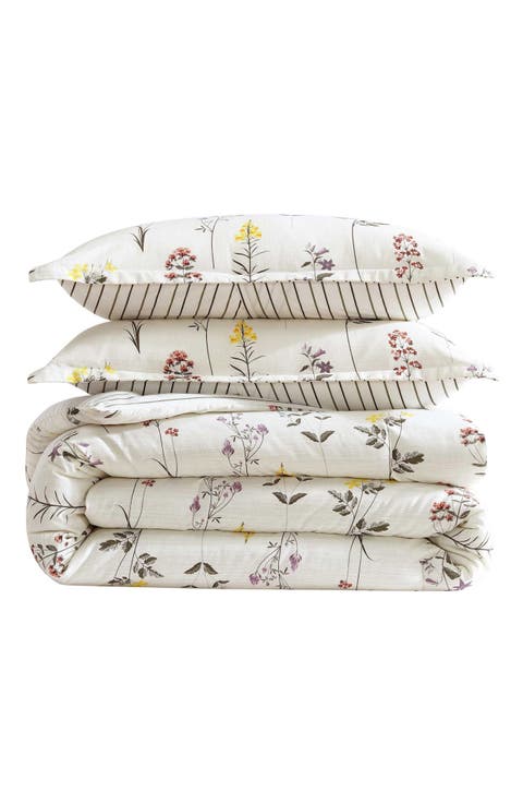Wildflower Cotton Slub Comforter Set