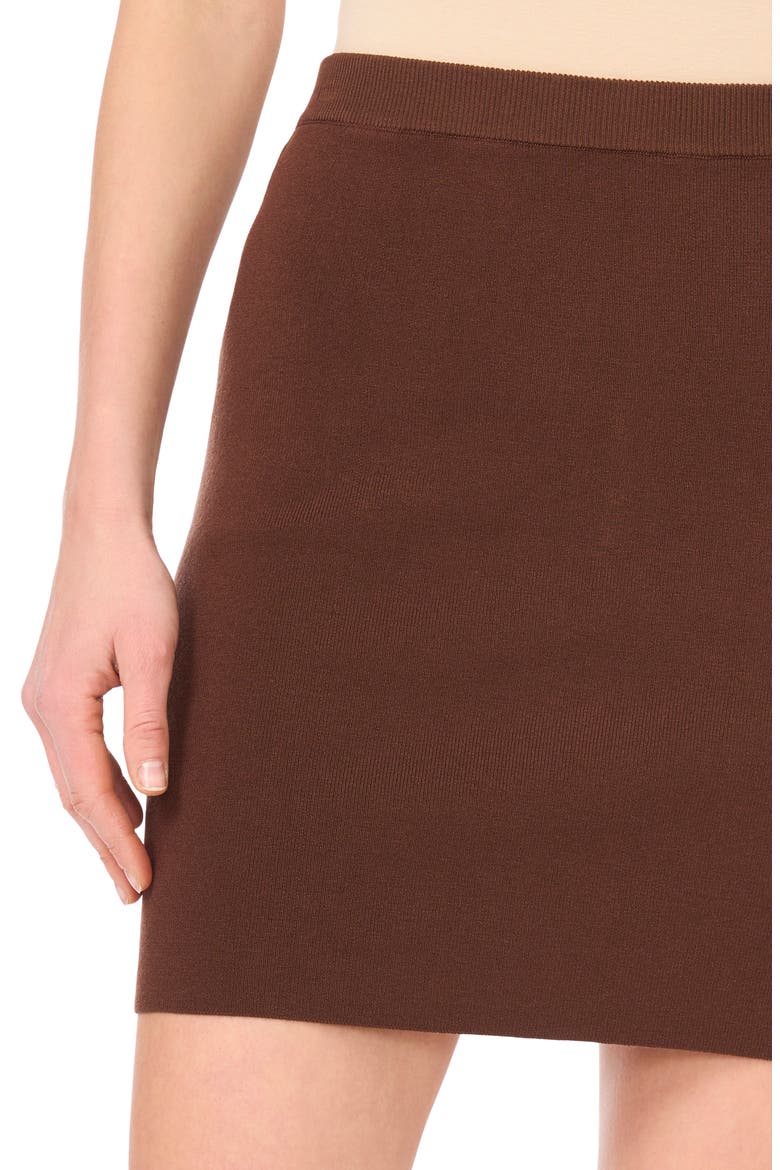 Sweater Miniskirt, Alternate, color, DEEP MOCHA