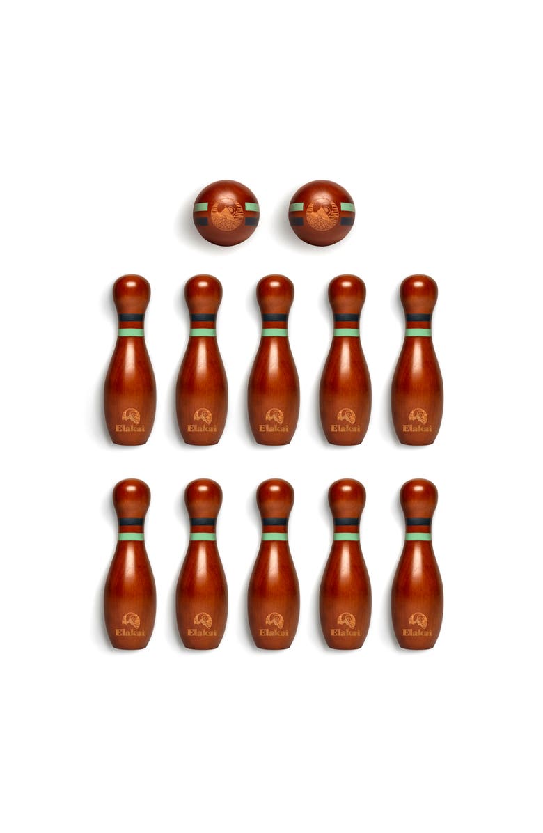 Elakai Hevea Cruiser Lawn Bowling Game, Alternate, color, Natural Wood
