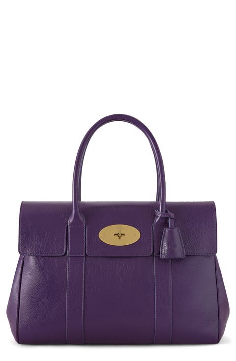Bayswater High Shine Leather Satchel