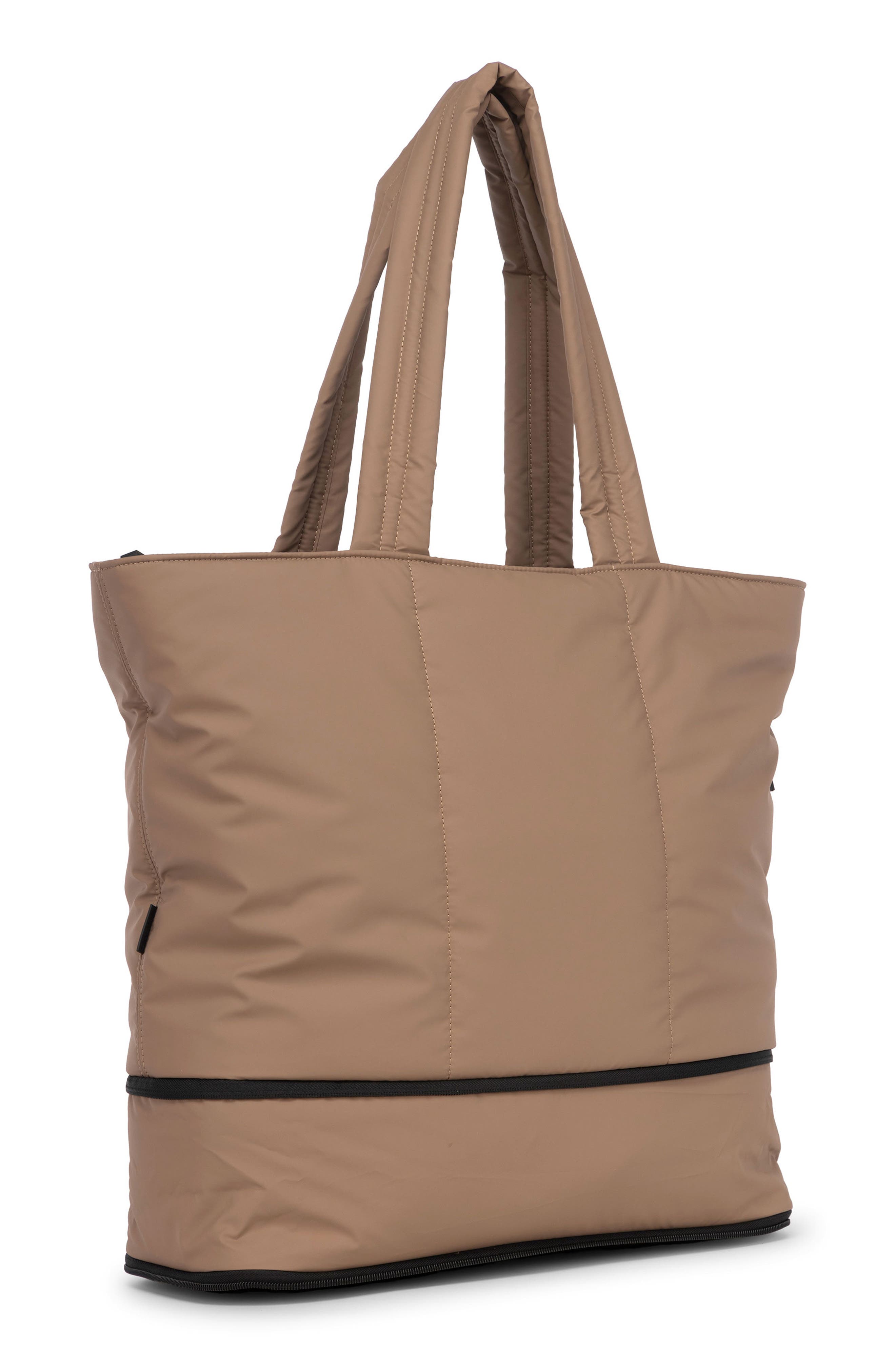CALPAK Luka Expandable Tote Bag, Alternate, color, Chocolate