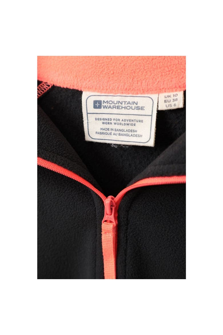 Montana Half Zip Fleece Top, Alternate, color, Jet Black