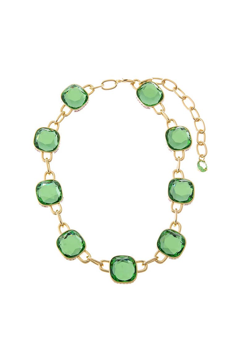 Chunky Reversible Square Bezel Necklace, Main, color, Light Green