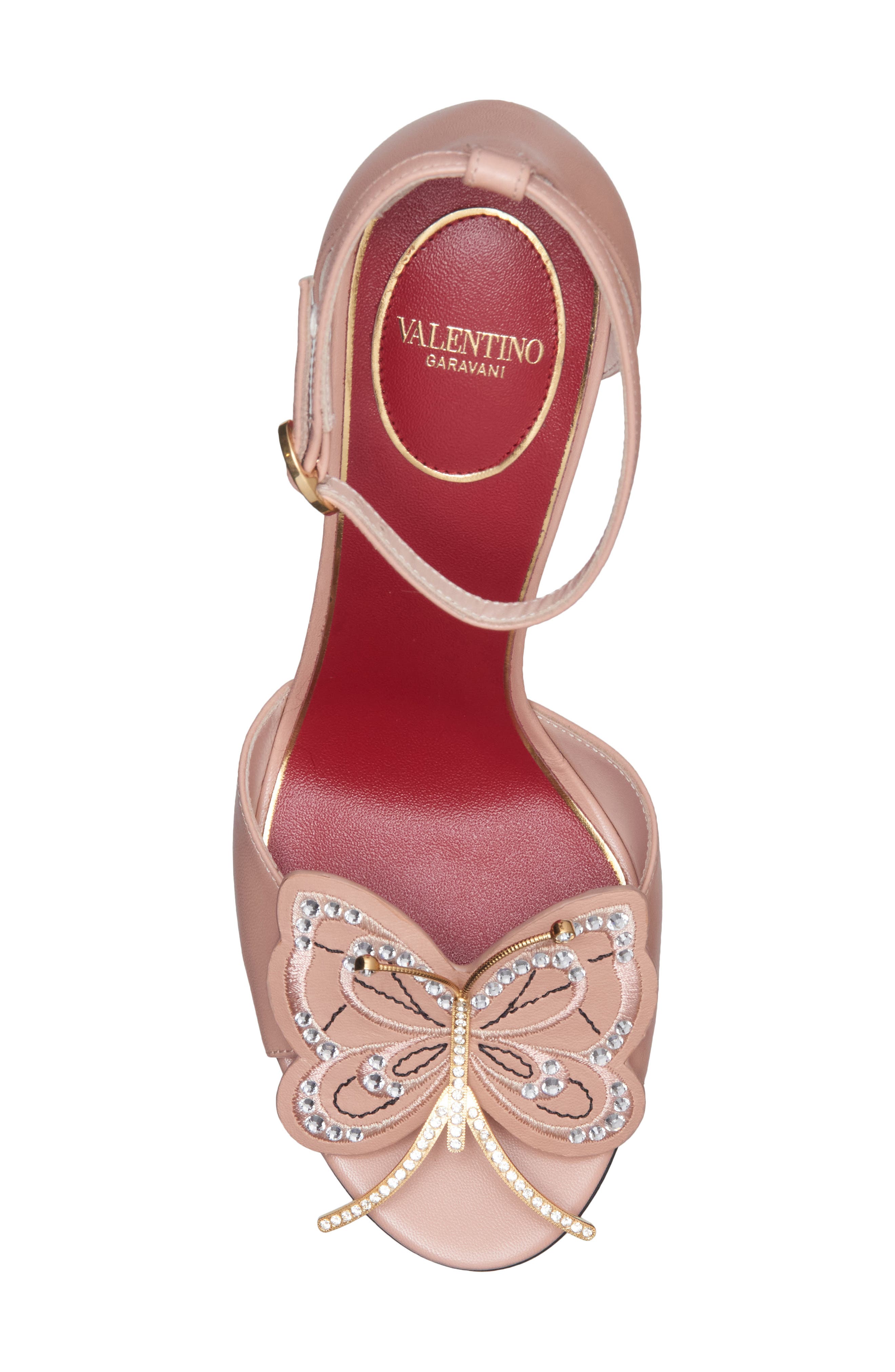 Flutterby Butterfly Sandal, Alternate, color, PALE ROSE