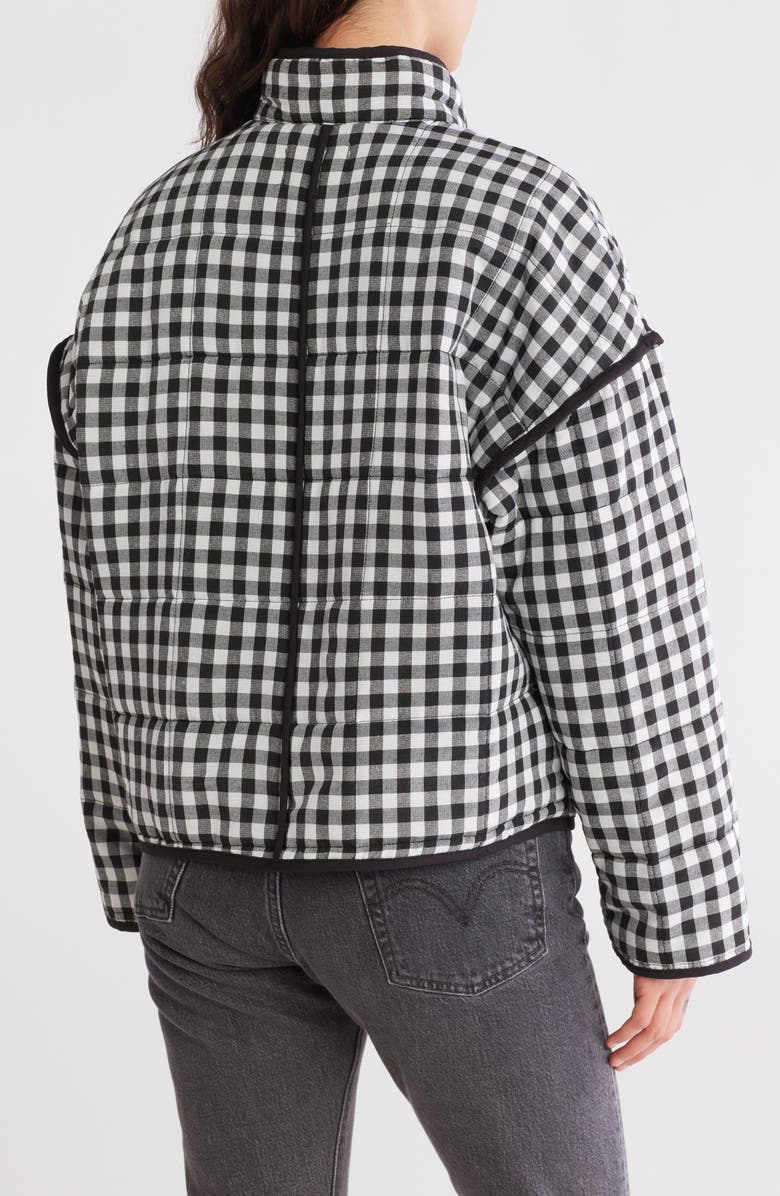 Vigoss Gingham Channel Quilted Jacket, Alternate, color,