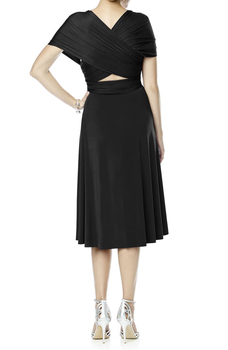 Dessy Collection Convertible Wrap Tie Surplice Jersey Dress, Alternate, color,