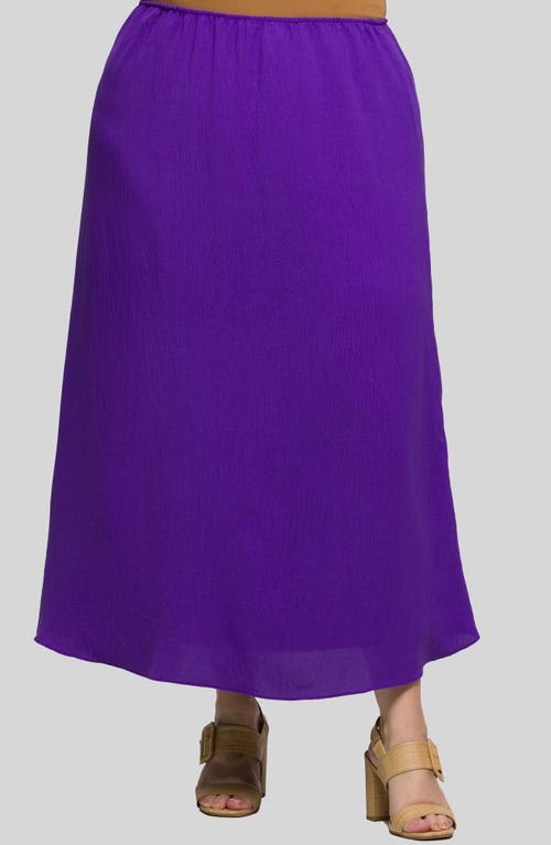24seven Comfort Apparel Elastic Waist Maxi Skirt