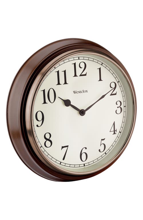 Westclox 15.5-inch Woodgrain Wall Clock In Brown