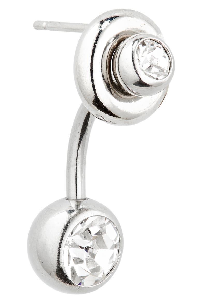 Mindy Crystal Embellished Single Post Back Earring, Alternate, color, CRYSTAL