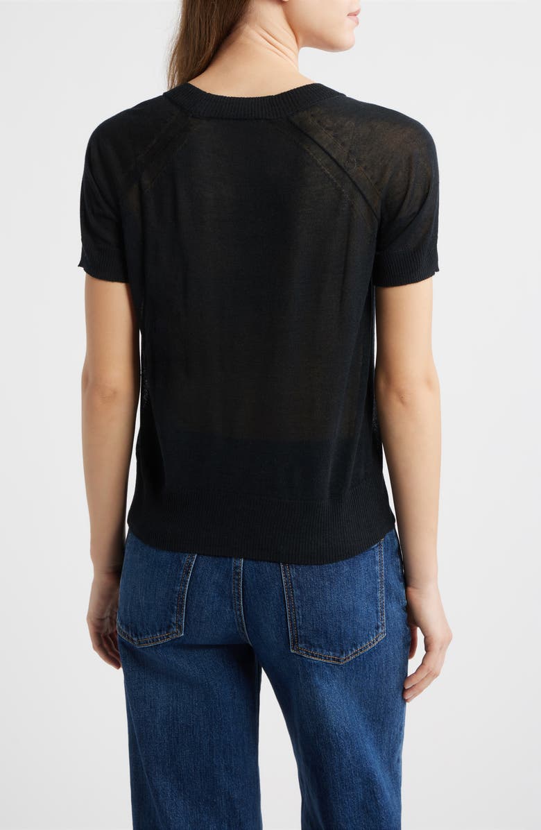 CITY BLUES Short Sleeve Knit Shirt, Alternate, color, Black