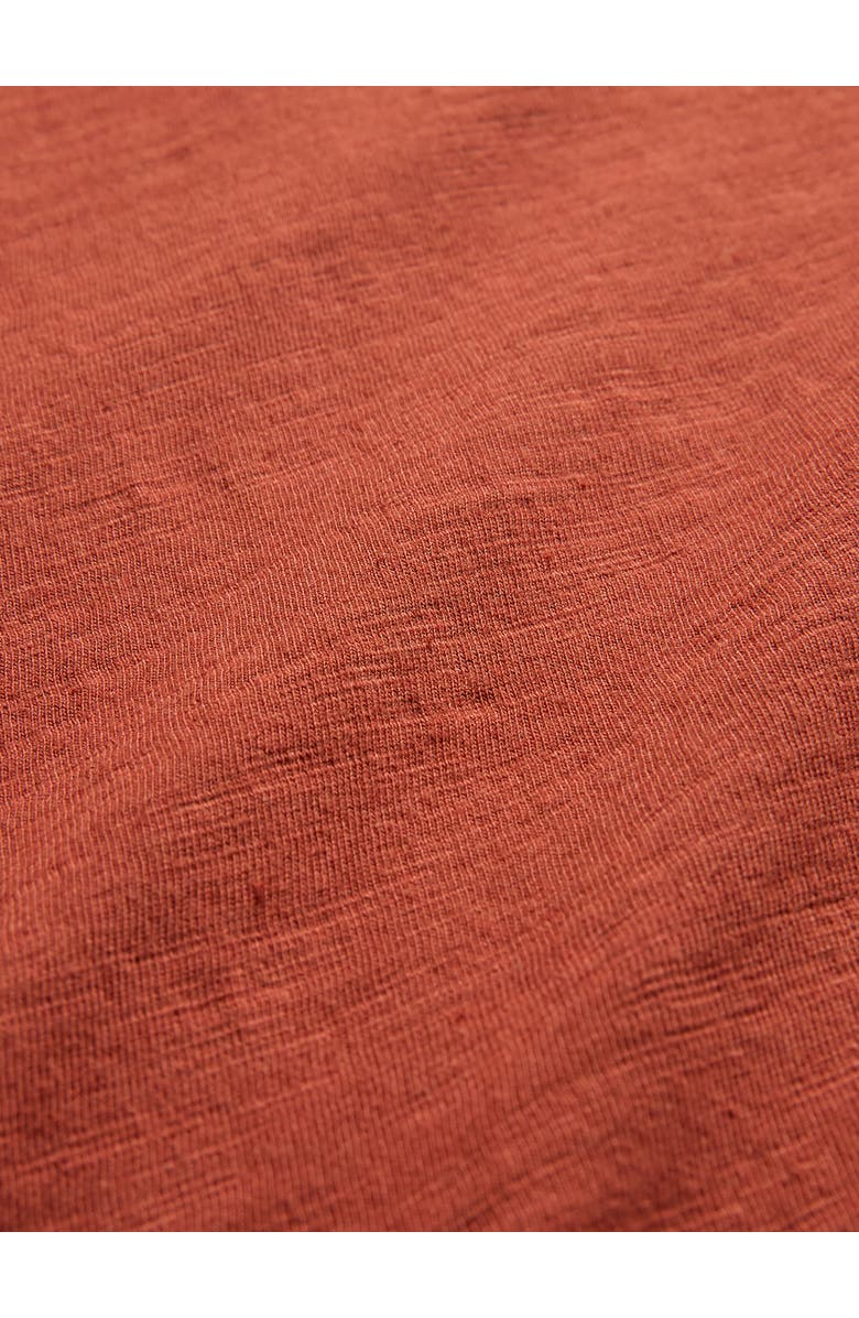 Celtic & Co. Henley Long-Sleeved Scoop Neck Top, Alternate, color, Burnt Henna