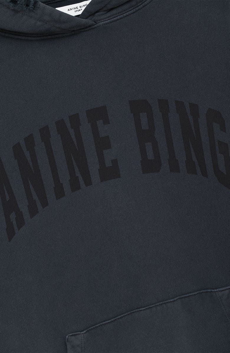 ANINE BING Harvey Sweatshirt, Alternate, color, Dark Washed Black