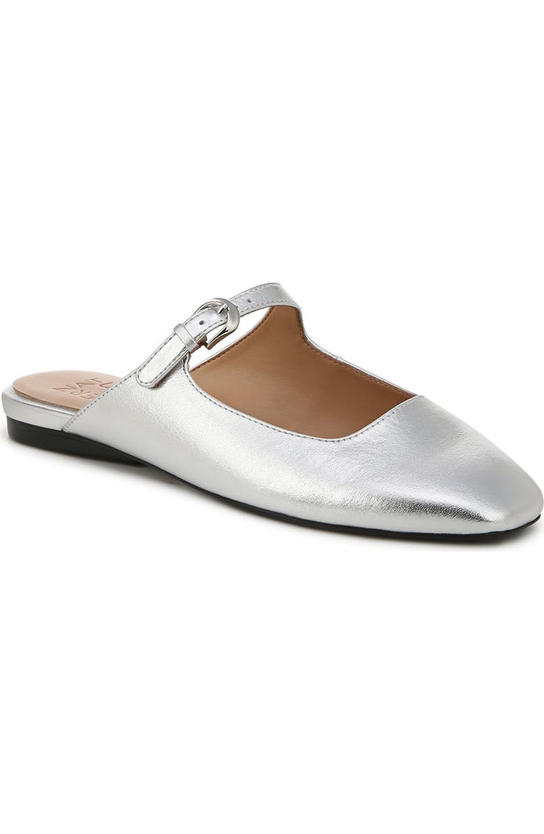 Naturalizer Apple Mary Jane Mule, Main, color, Metallic Silver