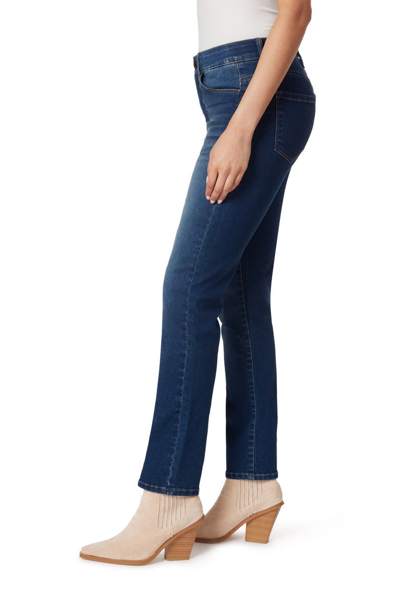 Jeanie Lift Mid Rise Straight Ankle Jeans, Alternate, color, MANHATTAN