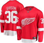FANATICS Men's Fanatics John Gibson Red Detroit Red Wings Home Breakaway Jersey