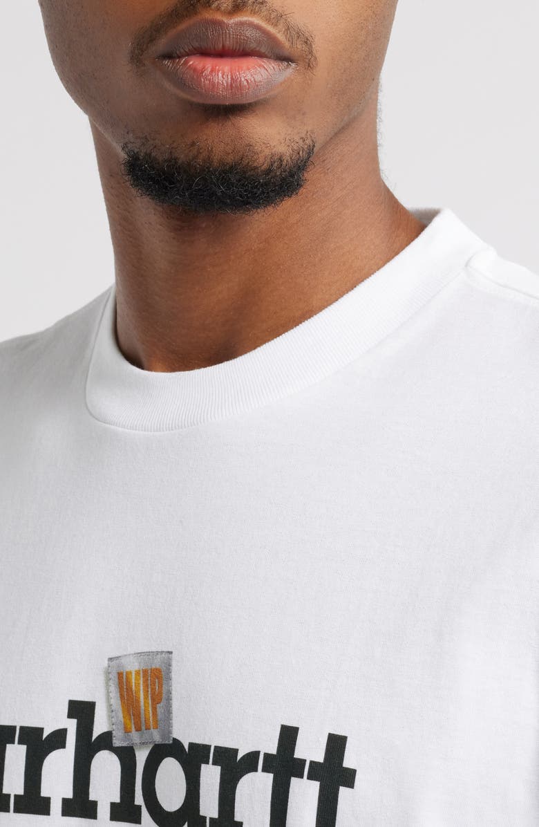 Carhartt Work In Progress Label Script Organic Cotton Graphic T-Shirt, Alternate, color, 