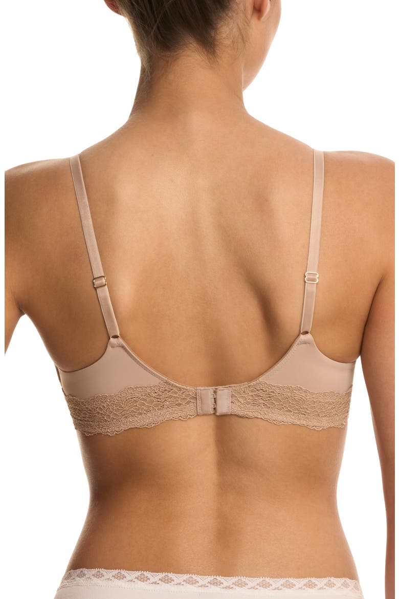 Beyond Perfect Lace Underwire T-Shirt Bra, Alternate, color, CAFE