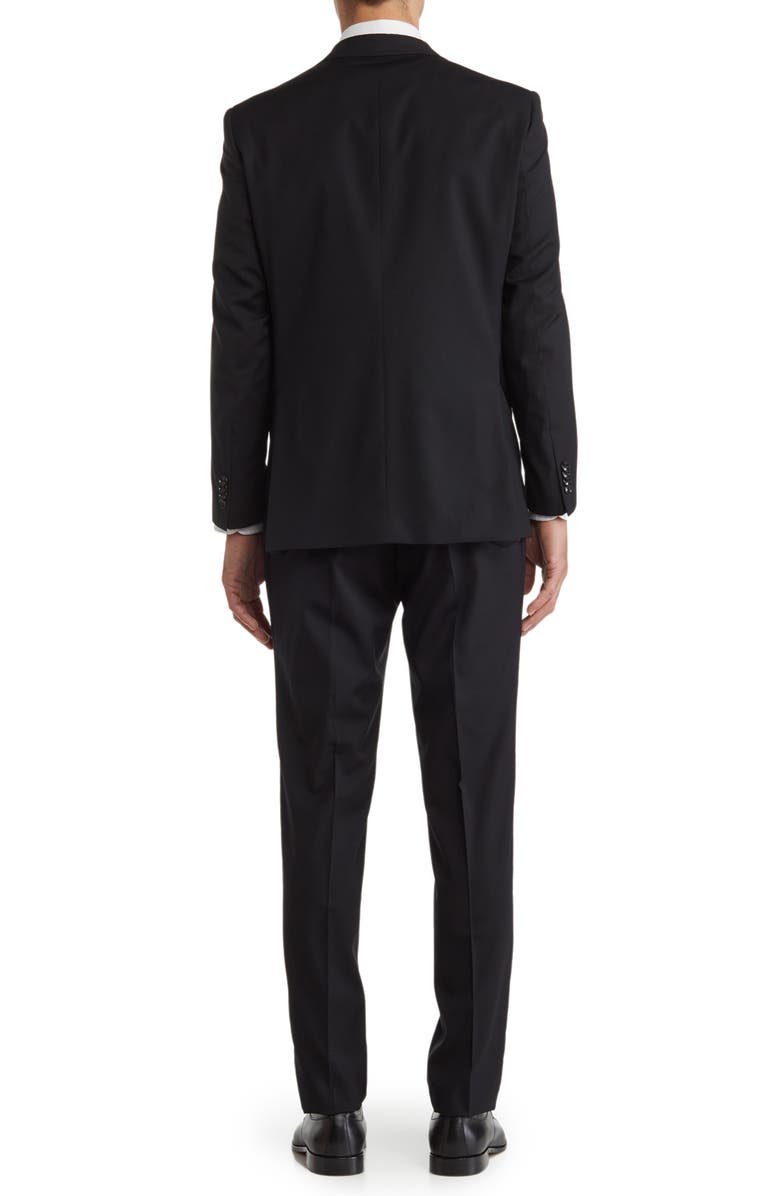 Ted Baker London Jarrow Trim Fit Wool Suit, Alternate, color, Black