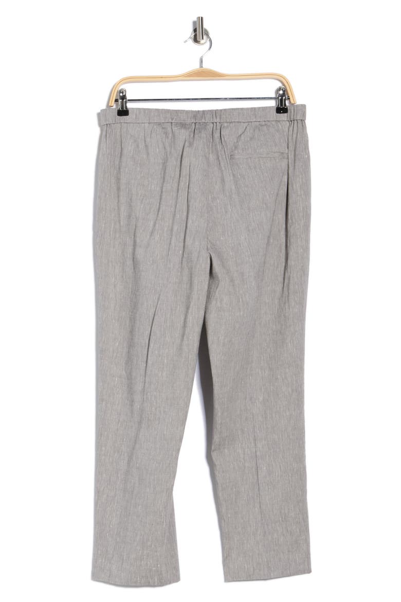 Treeca Linen Blend Crop Pants, Alternate, color, GREY MELANGE