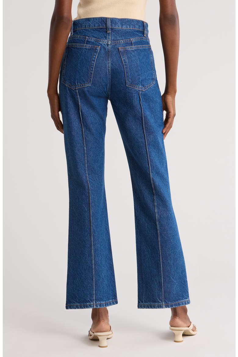 Mia Seamed High Waist Flare Jeans, Alternate, color, CLEARY PINTUCK