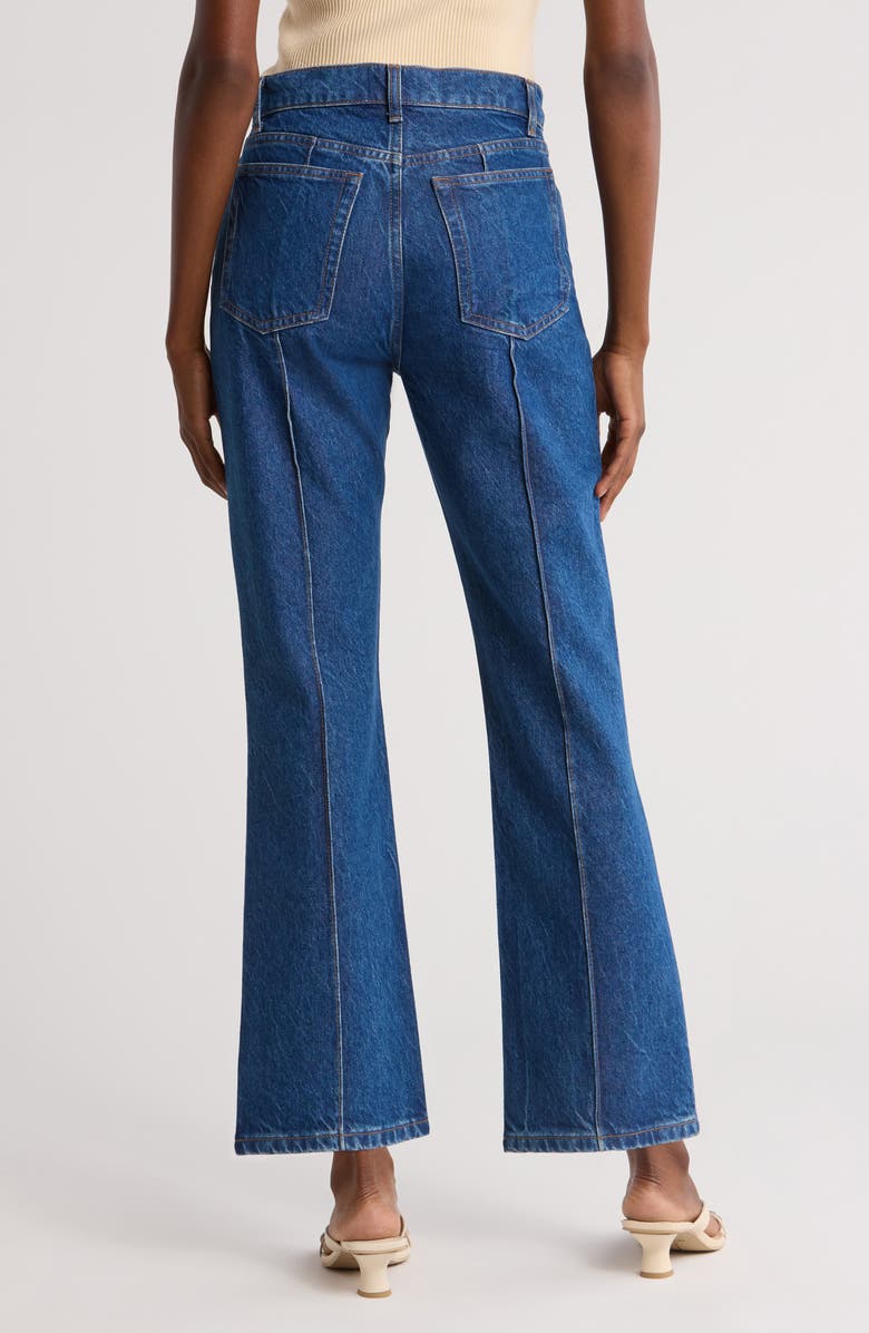 Reformation Mia Seamed High Waist Flare Jeans, Alternate, color, 