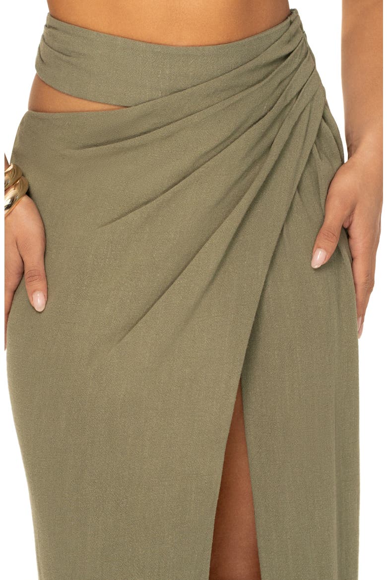 New Age Crop Top & Skirt Set, Alternate, color, GREEN