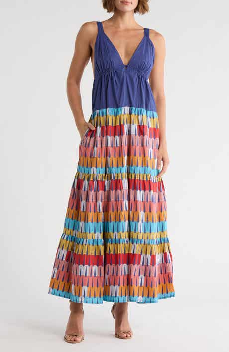 AREA STARS Arch Print Babydoll Dress