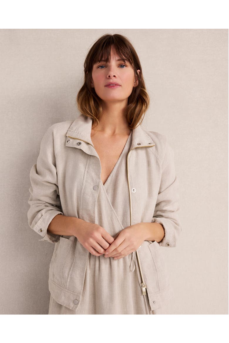 Everweave Linen Jacket, Main, color, Oatmeal Cross Dye