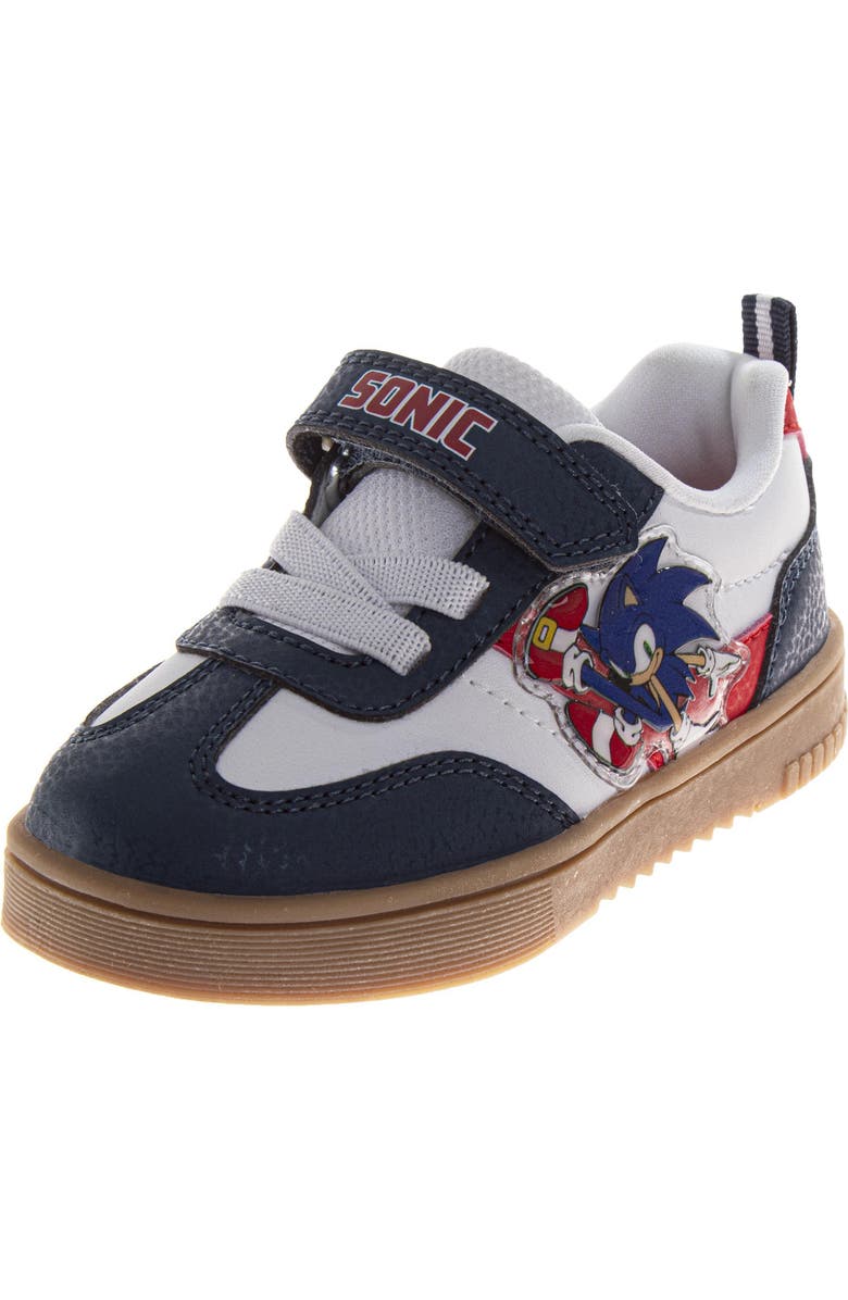 Sonic the Hedgehog Sneaker Little Kid Toddler, Main, color, Navy White