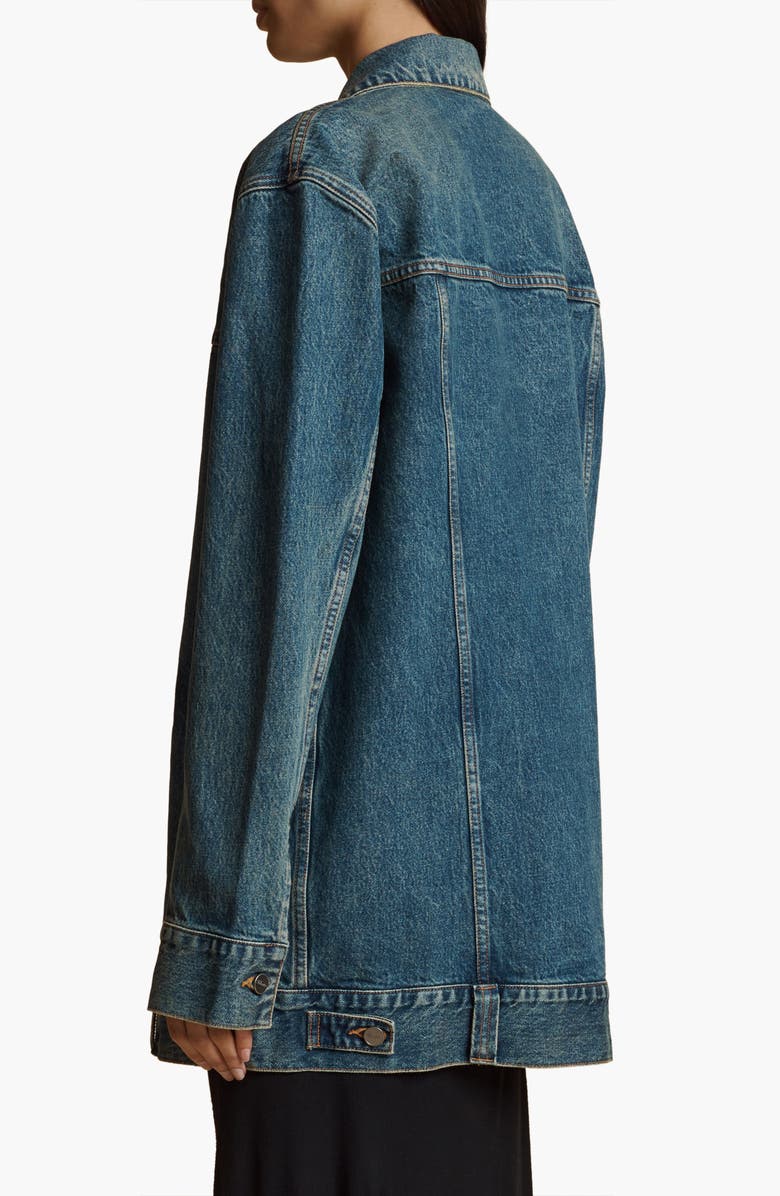Khaite Ross Oversize Denim Trucker Jacket, Alternate, color,