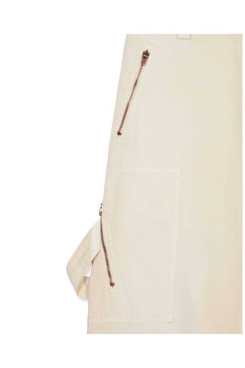 Juniat Cargo Twill Cotton Trousers, Alternate, color, Ecru