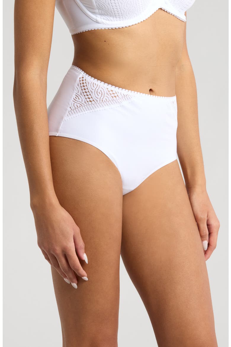 Easy Support High Waist Briefs, Alternate, color, WHITE
