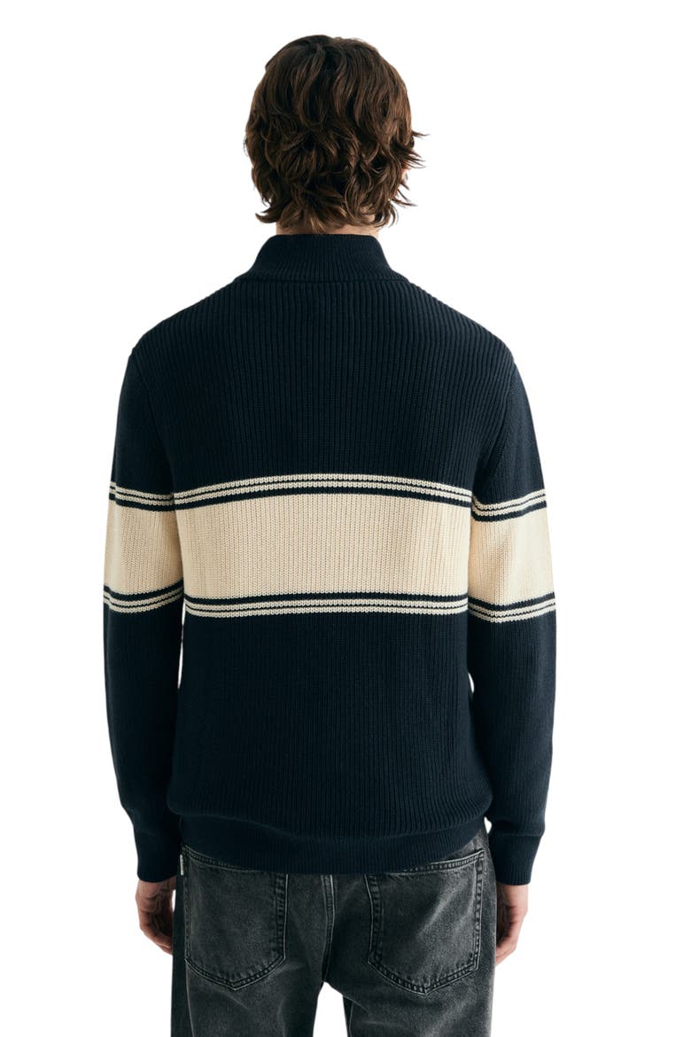 Turtleneck Knit Sweater, Alternate, color, Navy